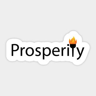 Prosperity typography design Sticker